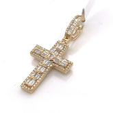 1.70 CT. Diamond Cross Pendant in 10KT Gold - White Carat Diamonds